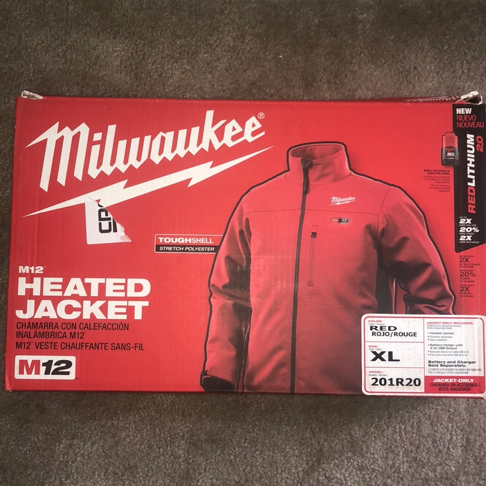 Milwaukee men’s heated jacketed XL.